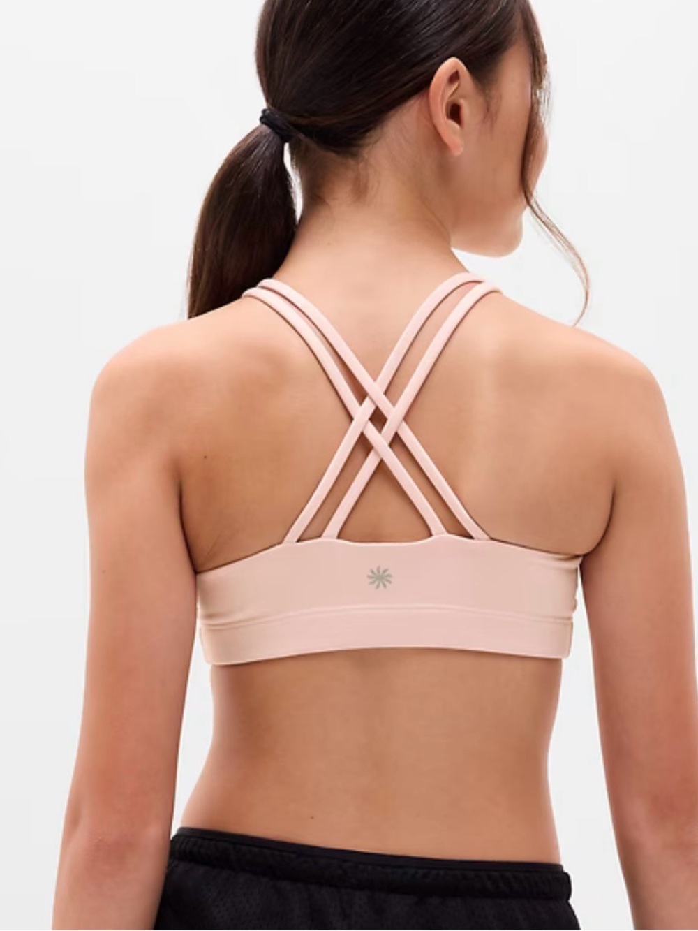 Athleta Girl - Upbeat Sports Bra - Size 14 / XL - Ballerina Gown Pink